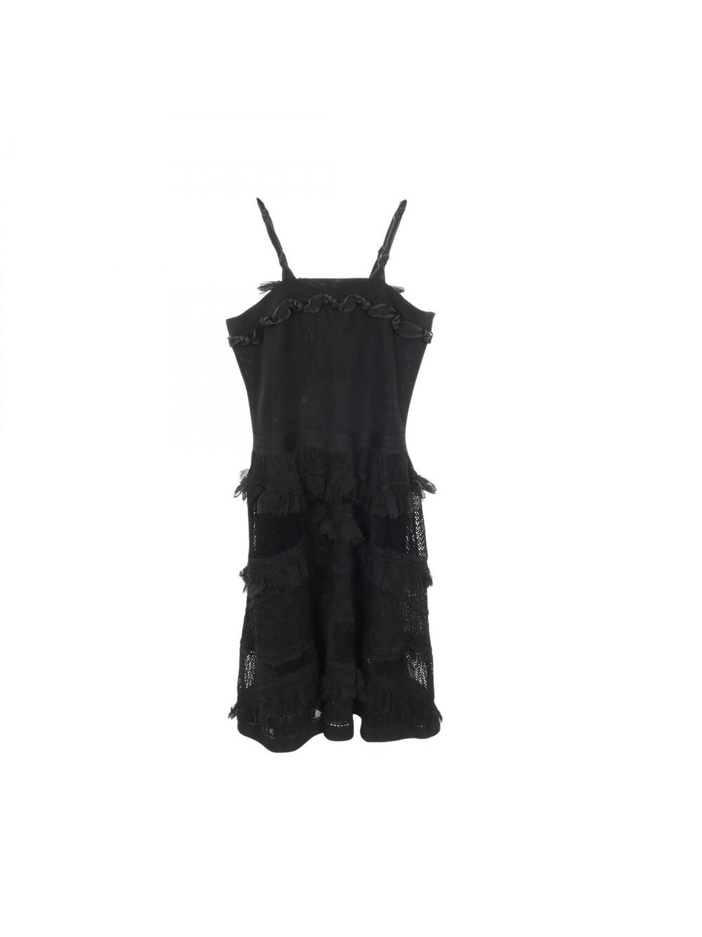 Chanel Coco Mark Button Dress Rayon #282046C85B